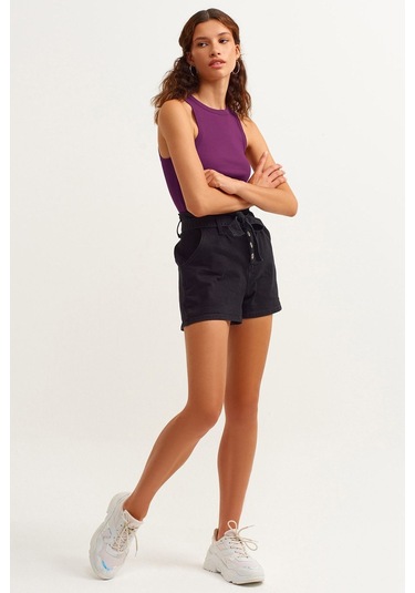 3'lü Paket Fitilli Halter Yaka Örme Atlet MÜRDÜM