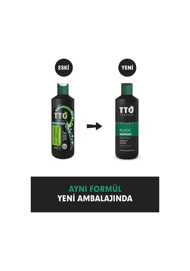 Tto Thermal Black Saç ve Vücut Şampuanı 500 ML