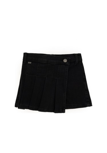 U.S. Polo Assn. Kız Çocuk Siyah Jean Şort Etek 50298209-DN0027