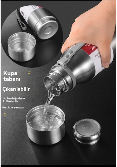 9 Paslanmaz Çelik Termos Bardak Sarı