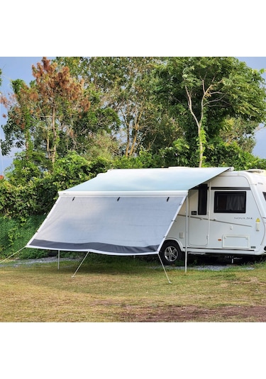 2k Karavan Gri Plus 440cm Karavan Tente Güneşliği Ön Perde