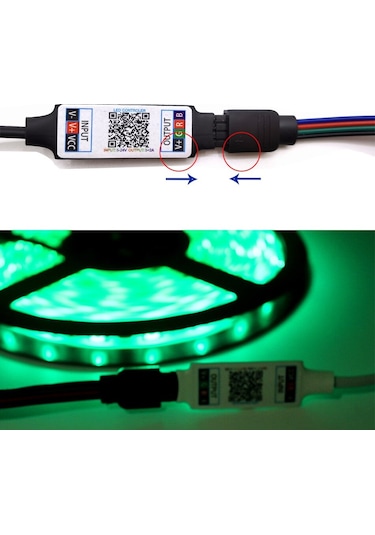 Rgb Şerit Led Tak Çalıştır Set 1-2-3-4-5-6-7-8-9-10 Metre