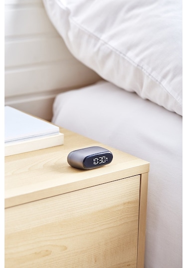 Lexon Minut Alarm Saat Metalik Gri