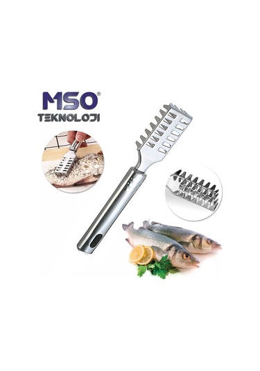 MSO Paslanmaz Çelik Balık Pulu Temizleme Aparatı