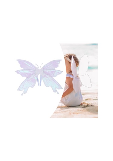 Suntek Kelebek Kanat Kostümü Fotoğraf Malzemesi Tatiller Beyaz