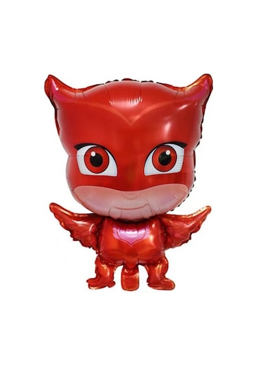 1 Ad Pijamaskeliler Baykuş Kız Folyo Balon. Pija Masks Uçan Balon