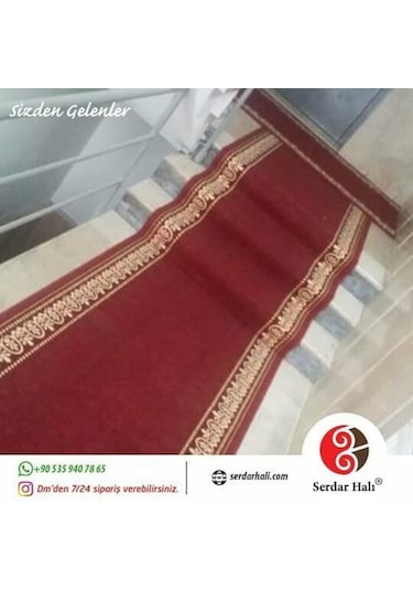 Samur Halı Protokol Bordo Kesme Yolluk