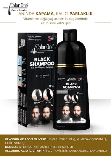 Siyah Black Saç Şampuanı 300 Ml & Ton Etkisi Tüm Saç Tipleri