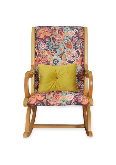 Asedia Rustik Naturel Retro Sallanan Sandalye Dinlenme Koltuğu