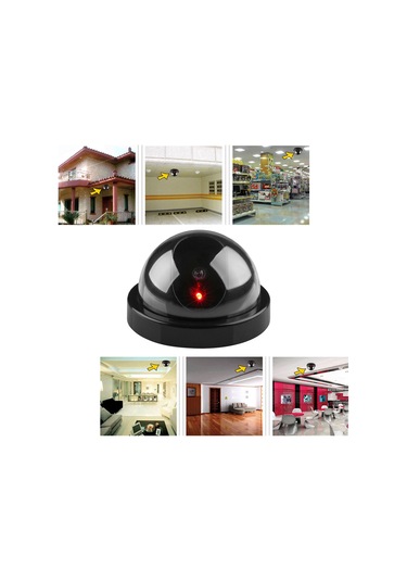 Singree Siyah Yalan Kuppa Cctv Kamerası, Parlak Kırmızı Işık, Hırsızları Caydırır, Dış/iç Kullanım, Pil Yok 1 Adet