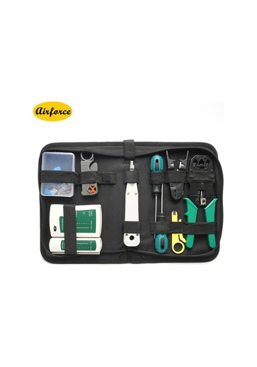Ağ Kablosu Tamir Bakım Araç Seti Seti 14'ü 1 Arada Taşınabilir Telefon Kablo Kıvrımı