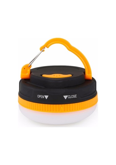 Sones Çok Fonksiyonlu Taşınabilir Açık Kamp Acil Durum Işıkları Led El Feneri Fener Meşale Çadır Lambası Siyah - Turuncu