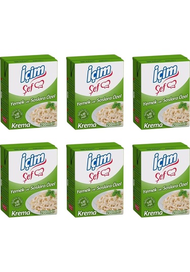 İçim Krema Yemeklere ve Soslara Özel 6 x 200 ML