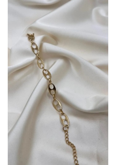 Bb Çelik Zincir Bileklik Altın - Gold