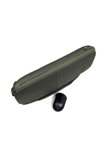 Unisex Haki Renk 12 & 13 Inç, Evrak Laptop Ve Dosya Çantası Haki