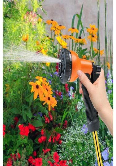 Solo 7 Çefit Su Atabilen Bahçe Sulama Tabancası Basınçlı Oto Yıkama Tabancası Hortum Ucu Fıskiye 1 Adet