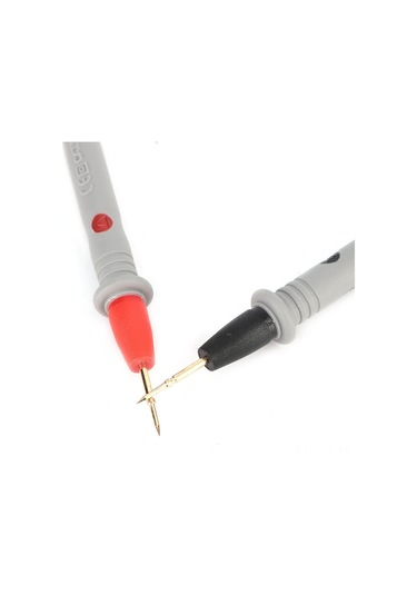 Teltree Dijital Multimetre Test Kalemi, Gümüş Kaplama Uçlu, 1000v 20a, 90cm Ultra Yumuşak Kablo + Alligator Kelepçe, Evrensel Uyumlu, Hassas Ve Doğru Ölçüm