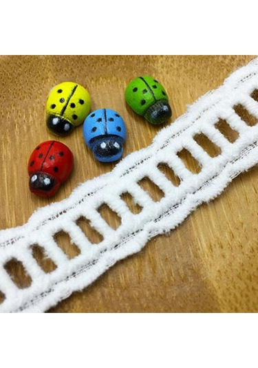 Suntek 5yds Pileli Kenar Bandı Sıkı Pamuk Fırfırlı Trimler