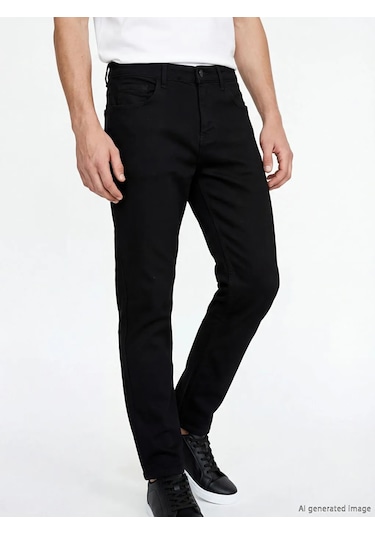 Lc Waikiki Siyah 750 Slim Fit Erkek Jean Pantolon
