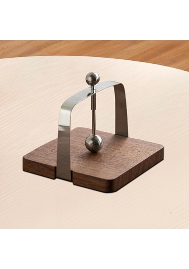 Homyl Cafe Peçete Tutucu, Doku Ahşap Taban Organizatör Rafı Çok Renkli