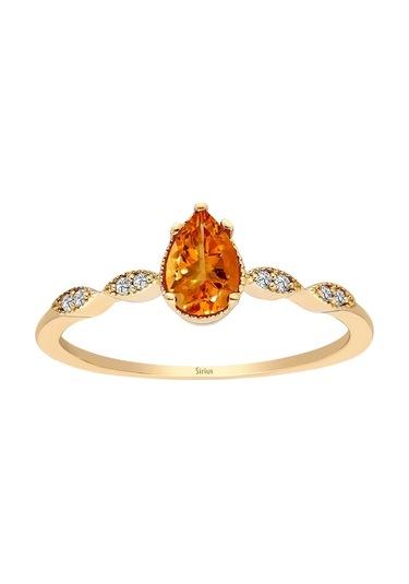 Sirius Pırlanta Ve Sitrin Taşlı Demeter Yüzük 0817R0318