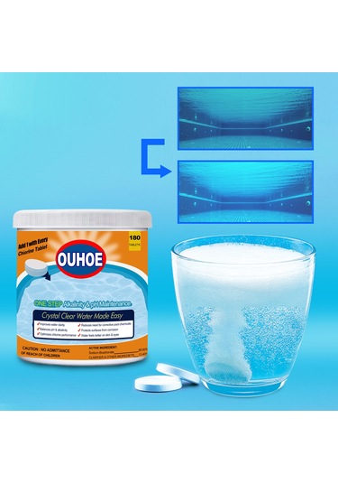 Ouhoe Zehirsiz Ve Tatsız Yüzme Havuzu Temizleme Deodorant Efervesan Tabletleri