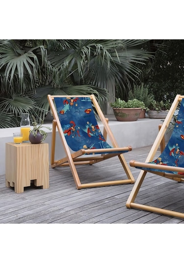 Bluehomeconcept Adawall Home Blue Superman Şezlong