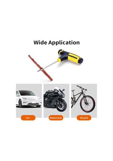 Ranyeek Otomobil Lastik Tamir Seti - 15 Parça, Vakum Lastikler İçin Hızlı Tamir, Dayanıklı Malzeme, Taşınabilir Kutuda