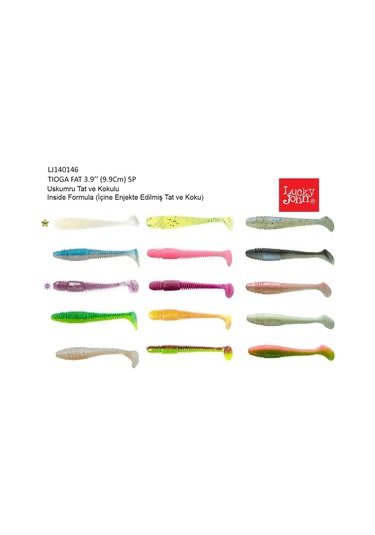 Lucky John Tioga Fat 3.9'' 9.91 Cm 5p Silikon Renk: T26