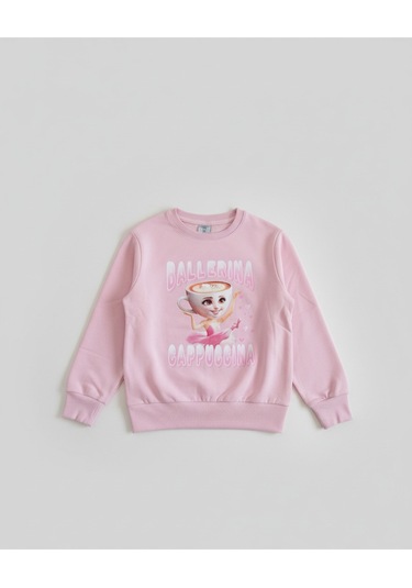 Ballerina Cappuccina Kız Çocuk 2'li Alt Üst Takım Pembe
