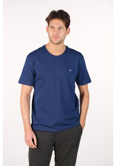 Arma Erkek Büyük Beden Bisiklet Yaka Tişört Y22374868501 İndigo