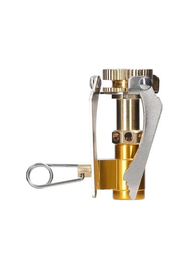 Pazly Yanıcı Taşınabilir Katlanabilir Kamp Ocağı 1600w Gazlı Sırt Çantası Altın Altın