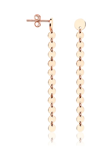 Pullu Rose Küpe İtalyan Tasarım
