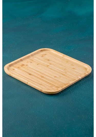 Bambu Kare Tabak - 30 Cm