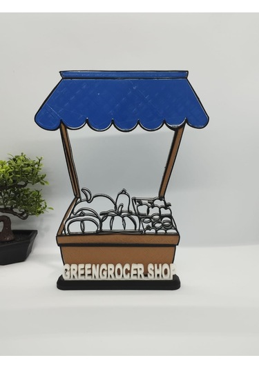 Manav Dükkanı Dekoru Meyve Ve Sebze Pazarları, Bakkallar Ve