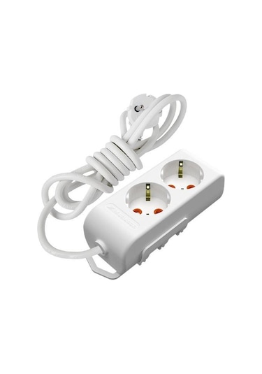 Mutlusan RI-TECH 2Lİ Topraklı Grup Priz (Çocuk Korumalı) (5MT)