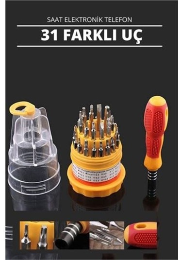 30 Uçlu Tornavida Seti - Saat Tornavidası - Telefon Tamir Tornavidası Dayanıklı Ve Taşınabilir