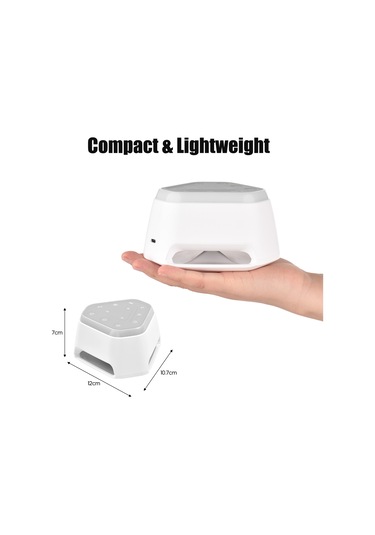 Xindoker Bebek Uyku Yardımcısı Beyaz Gürültü Cihazı - 26 Müzik, Renkli Gece Lambası, Zamanlayıcı Ve Hafıza Özelliği 1000mah Li-pil