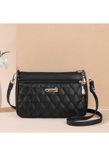 Ganzhoushop Ve Omuz Nakışlı Moda Kapasiteli Kadın Kadın Güzel Çoklu Cepler Çantası Çantası Çanta Büyük Black Askılı Lr Siyah