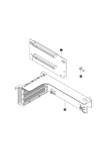 Lenovo 7Xh7A02678 Thınksystem Sr550/Sr650 X16/X8 Pcıe Fh Rıser 1
