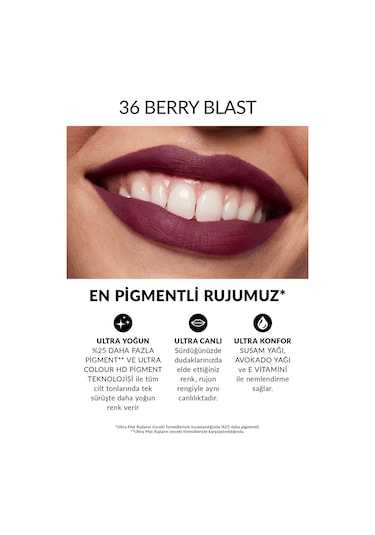 Avon Ultra Mat Ruj Berry Blast