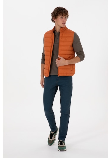 U.s. Polo Assn. Erkek Bakır Yelek Dokuma 50310039-vr182 Bakır