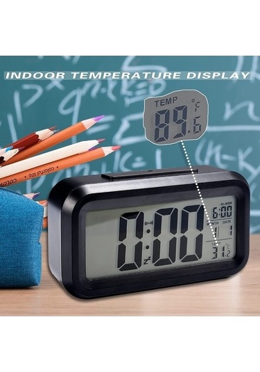 Trendooze Saati Saat, Saat Özel Model Led Ekranlı Dijital Çalar Büyük Başucu Anasayfa 12/24 Kl