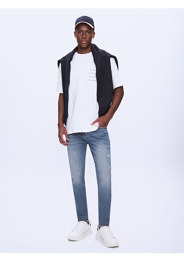 Ltb Dıego X Y Normal Bel Dar Paça Skınny Jean Pantolon 010095149015086 55442 Orta Mavı Mavi