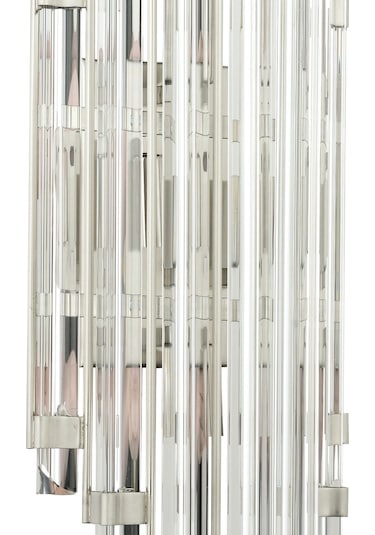 LampaLuce Uzun Taşlı 2'li Aplik Krom 25x65cm Krom