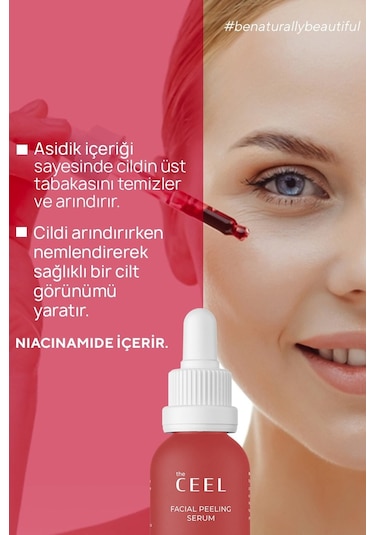 The Ceel Aha Bha Cilt Tonu Eşitleyici, Canlandırıcı, Yenileyici Kırmızı Peeling Serum 30 ml