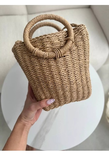 Gerundy Yazlık Hasır Çanta 216340349 Kahverengi