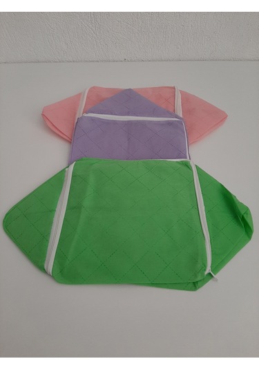 Mef Collection Çorap Hurcu 3'lü Çok Renkli