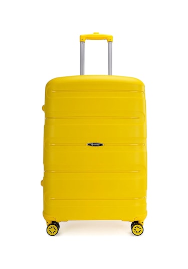 Wexta Wx-pp13 Carbon Sarı Kabin Boy Polipropılen Valiz Sari