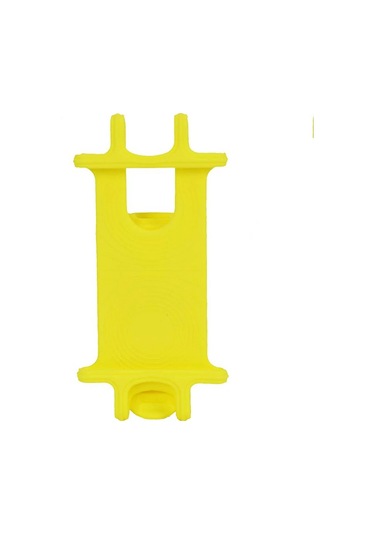 Goldenqian Evrensel Bisiklet Telefon Tutucu Silikon Bisiklet Gidon Cep Telefonu Dağı İphone 15 14 Pro Max Artı Mini Samsung Xiaomi Yellow Yellow